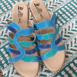 Beautiful Bellini slip on wedge sandals. NWT